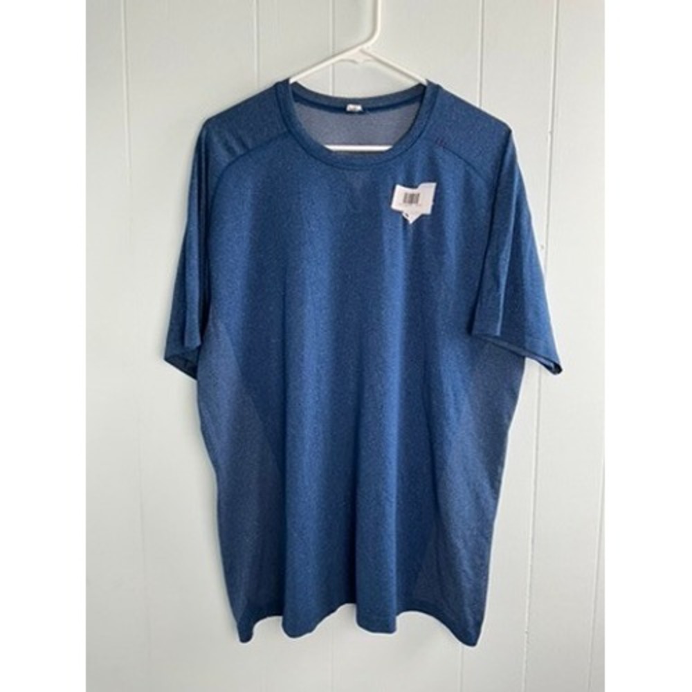 Lululemon Metal Vent Tech Short Sleeve Shirt Mens XXL Blue Heather‎ Training Tee